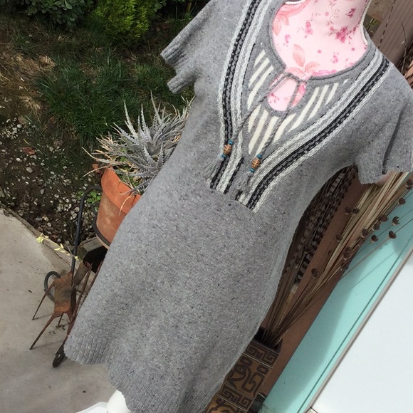 Lucky Brand Dresses & Skirts - Lucky Brand Boho wool acrylic blend tunic 31’ long